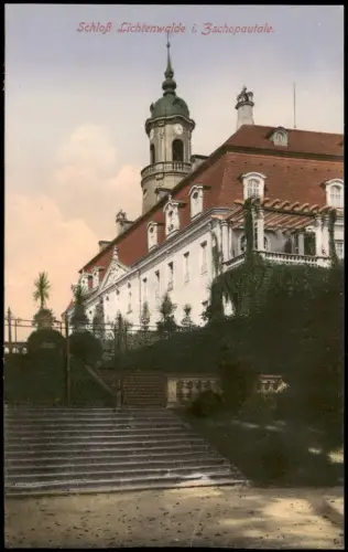 Lichtenwalde-Niederwiesa Schloß Lichtenwalde, Treppenaufgang 1913