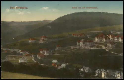 Bad Gottleuba-Bad Gottleuba-Berggießhübel Blick von der Heerstrasse. 1914
