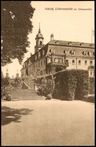Ansichtskarte Lichtenwalde-Niederwiesa Schloß Lichtenwalde 1925
