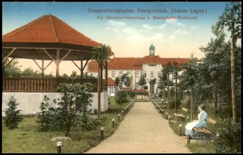 Königsbrück Kinspork Truppenübungsplatz Verwaltung Mannschafts Musikpark 1915