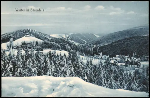 Bärenfels (Erzgebirge)-Altenberg (Erzgebirge) Winter im Erzgebirge 1913