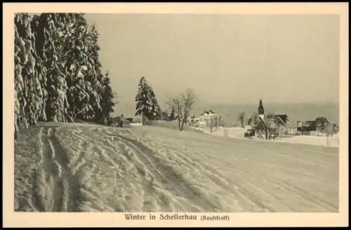 Schellerhau-Altenberg (Erzgebirge) Winter in der Stadt (Rauhfrost) 1914
