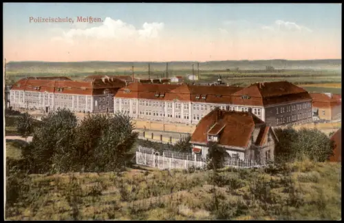 Ansichtskarte Meißen Polizeischule - Gesamtansicht 1914