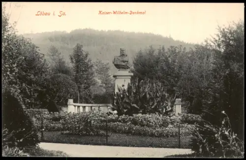 Ansichtskarte Löbau Kaiser-Wilhelm-Denkmal 1914