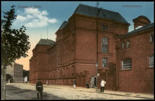 Ansichtskarte Torgau Artilleriekaserne 1914