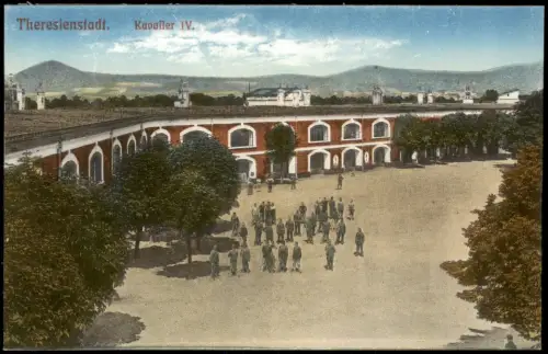 Postcard Theresienstadt Terezín Kavalier IV. Kaserne 1914