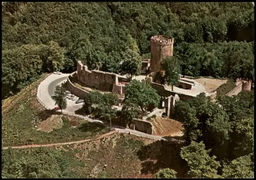 Alsbach (Bergstraße) ALSBACHER SCHLOSS v. Flugzeug aus, Luftaufnahme 1975