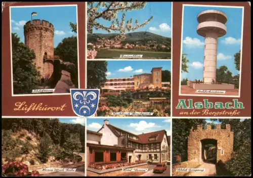 Alsbach Bergstraße   Baumblüte, Melibokusturm, Hotel Sonne uvm. 1989