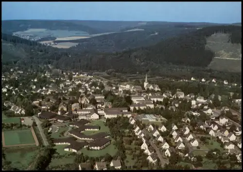 Bigge (Sauerland)-Olsberg Panorama-Ansicht Luftaufnahme Bigge Sauerland 1990