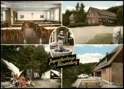 Bischofsheim (Rhön) Mehrbildkarte Jugendherberge Bauersberg 1960
