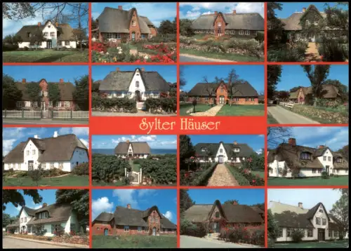 Ansichtskarte Sylt Mehrbildkarte Häuser-Ansichten Sylter Häuser 2000