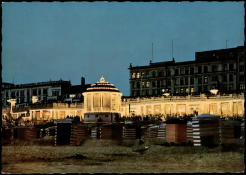 Ansichtskarte Borkum Kurkonzert am Abend Nordseeheilbad 1974
