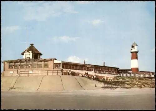 Ansichtskarte Borkum Ortsansicht, Heimliche Liebe, Leuchtturm Lighthouse 1963
