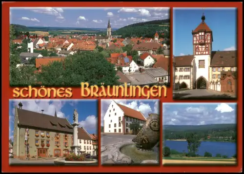 Ansichtskarte Bräunlingen Mehrbildkarte mit 5 Ortsansichten 2000