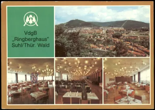 Suhl VDGB "Ringberghaus" Erholungseinrichtung  Werktätigen Landwirtschaft 1982