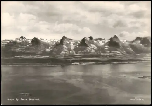 Postcard Norwegen Norge Norge Syv Søstre, Nordland. 1963