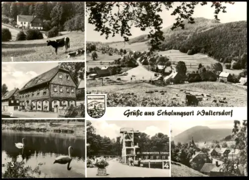 Waltersdorf-Großschönau Sachsen DDR Mehrbildkarte Erholungsort Waltersdorf 1980