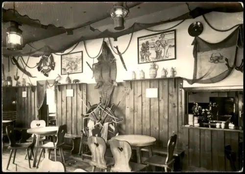 Ansichtskarte Kühlungsborn Innenansicht Sturmklause zur DDR-Zeit 1960