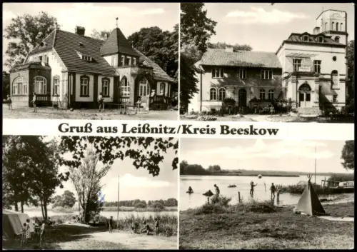 Leißnitz Friedland Niederlausitz DDR Mehrbildkarte Gruß aus  Beeskow 1976/1974