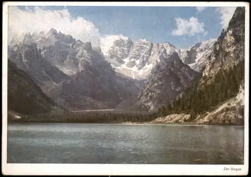 Dürrensee Dürrensee mit Monte Cristallo (Dolomiten) Italy Dolomiti 1950