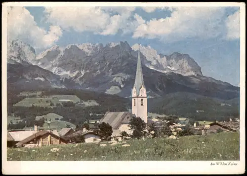Ansichtskarte Ellmau Ellmau (Tirol) am Fuße des Wilden Kaiser 1950