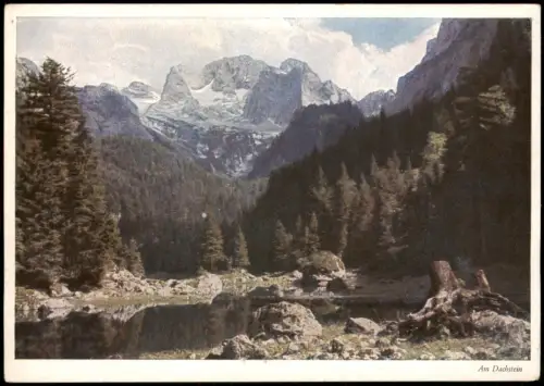 Dachstein Blick auf den Dachstein Farbaufnahme Schlagenhaufer-Döring 1950