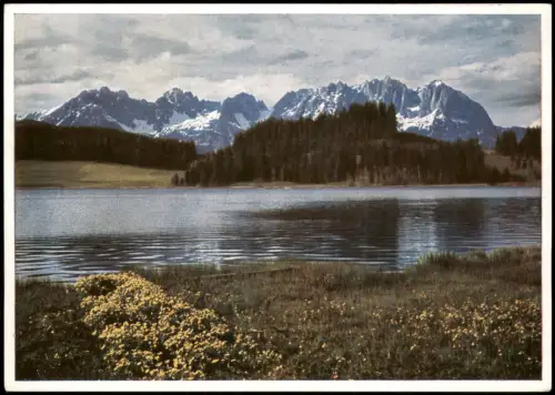 Kitzbühel Schwarzsee bei Kitzbühel in Tirol Berg Panorama 1950