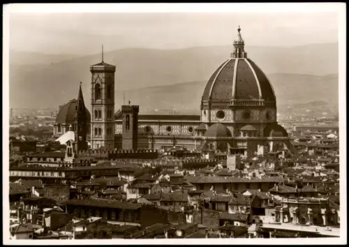 Cartolina Florenz Firenze Panorama-Ansicht 1940