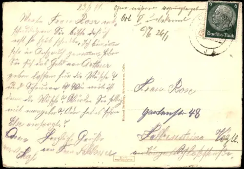 Ansichtskarte Celle Stadtkirche Innenansicht Kirche 1941