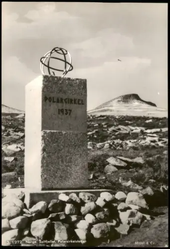 Norwegen Norge Norge Saltfjellet Polarsirkelstøtten Polarzirkel Norge  1960
