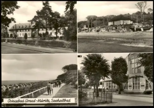 Graal-Müritz DDR Mehrbildkarte mit Sanatorium, Kurhaus Strandperle uvm.  1970