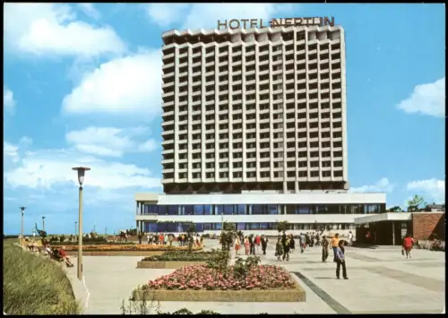 Ansichtskarte Warnemünde-Rostock Hotel Neptun zur DDR-Zeit 1985