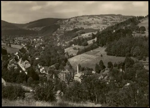 Brunndöbra-Klingenthal Panorama-Ansicht mit Aschberg zur DDR-Zeit 1968