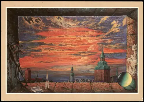 Ansichtskarte Güstrow DDR Karte Güstrow Dom Güstrower Apokalypse 1988