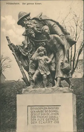Ansichtskarte Hildesheim Der getreue Eckart - Denkmal 1910