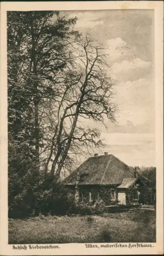 Ansichtskarte Meißen Schloß Siebeneichen. Altes, malerisches Forsthaus. 1930