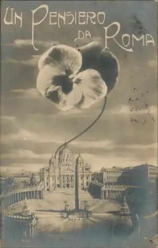 Vatikanstadt Rom Vatikan Fotokunst Stiefmütterchen Rom Roma 1907