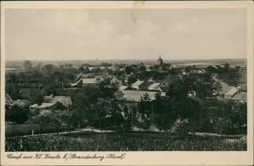 Ansichtskarte Klein Kreutz-Brandenburg an der Havel Stadtpartie 1934