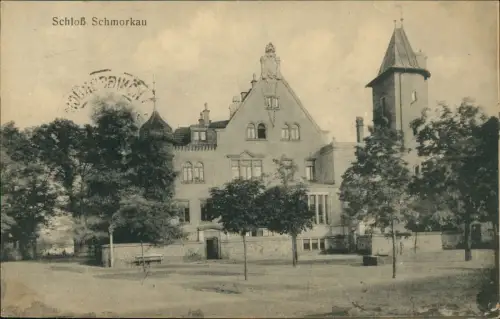 Ansichtskarte Schmorkau-Neukirch bei Königsbrück  Schloß 1917 Feldpoststempel