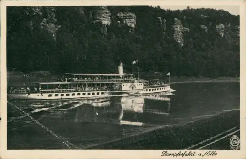 .Sachsen Sächsische Schweiz Elbdampfer Dresden 1939 Walter Hahn:3369