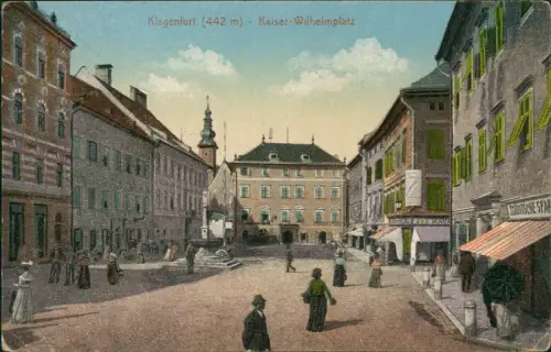 Ansichtskarte Klagenfurt Kaiser-Wilhelmplatz 1918