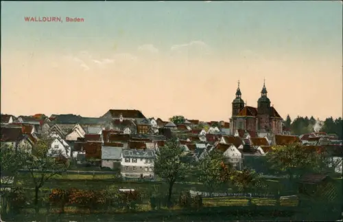 Ansichtskarte Walldürn Stadtpartie 1912