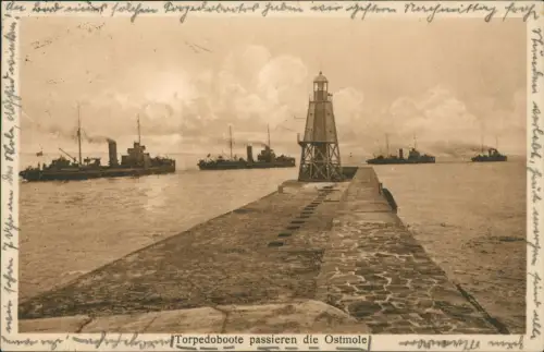 Osternothafen Ostswine Swinemünde Warszów Świnoujście Torpedoboote Ostmole 1930