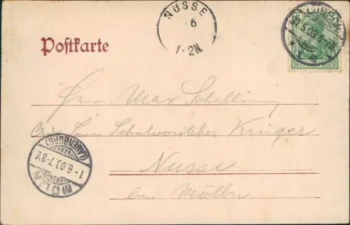 Ansichtskarte Lübeck 3 Bild Ratskeller Innenansichten 1903