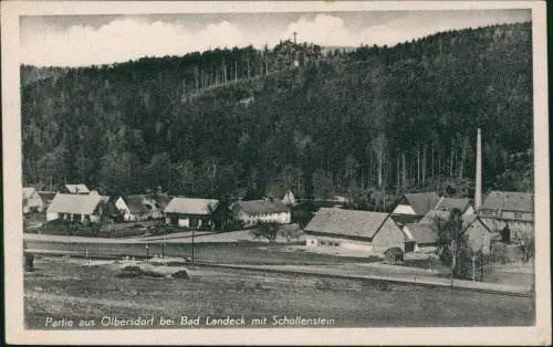 Postcard Olbersdorf-Bad Landeck Stójków Lądek-Zdrój Stadtpartie 1940
