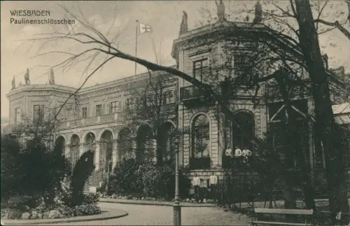 Ansichtskarte Wiesbaden Paulinenschlösschen 1913