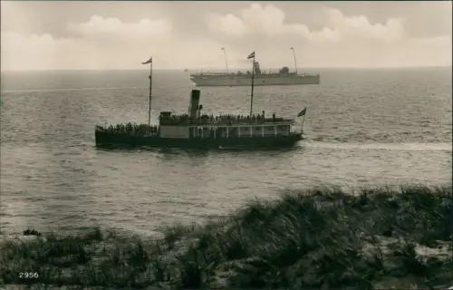 .Mecklenburg-Vorpommern Ostsee Baltic Sea Schiffe Dampfer Fotokarte 1930