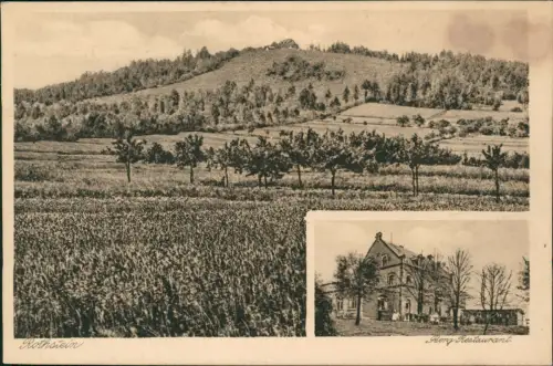 Ansichtskarte Löbau 2 Bild Rothstein mit Restaurant 1928
