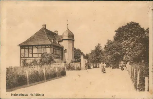 Ansichtskarte Oberlößnitz-Radebeul Partie am Schloß Hoflößnitz 1923