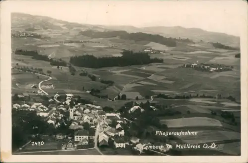 Ansichtskarte Lembach im Mühlkreis Luftbild Fliegeraufnahme 1940